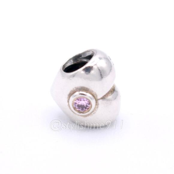 Authentic Pandora Heart with Pink Zirconia Charm - 790134PCZ - Picture 8 of 11